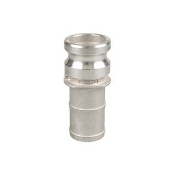 Type E Stainless Steel Male Adapter x Hose Shank Camlock