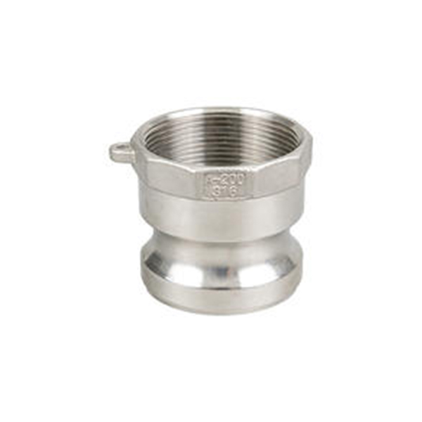Type A Stainless Steel Male Adapter x Female Thread Camlock