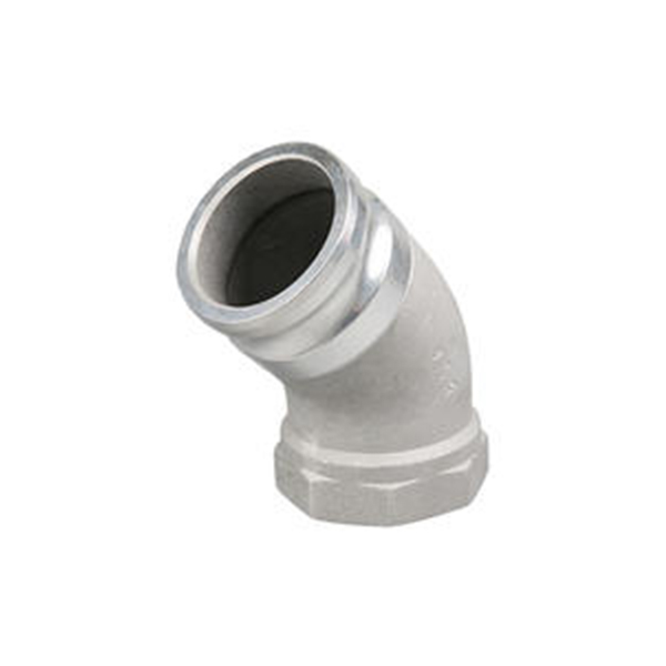 Type AC 45 Degree Elbow Male Adapter x Female Thread Camlock